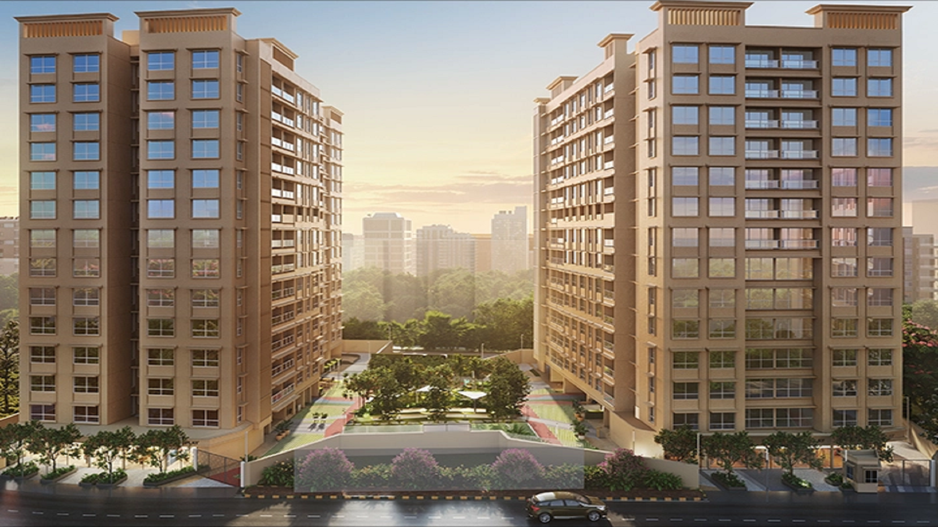 Courtyard Kalina facade engineering, Santacruz Mumbai