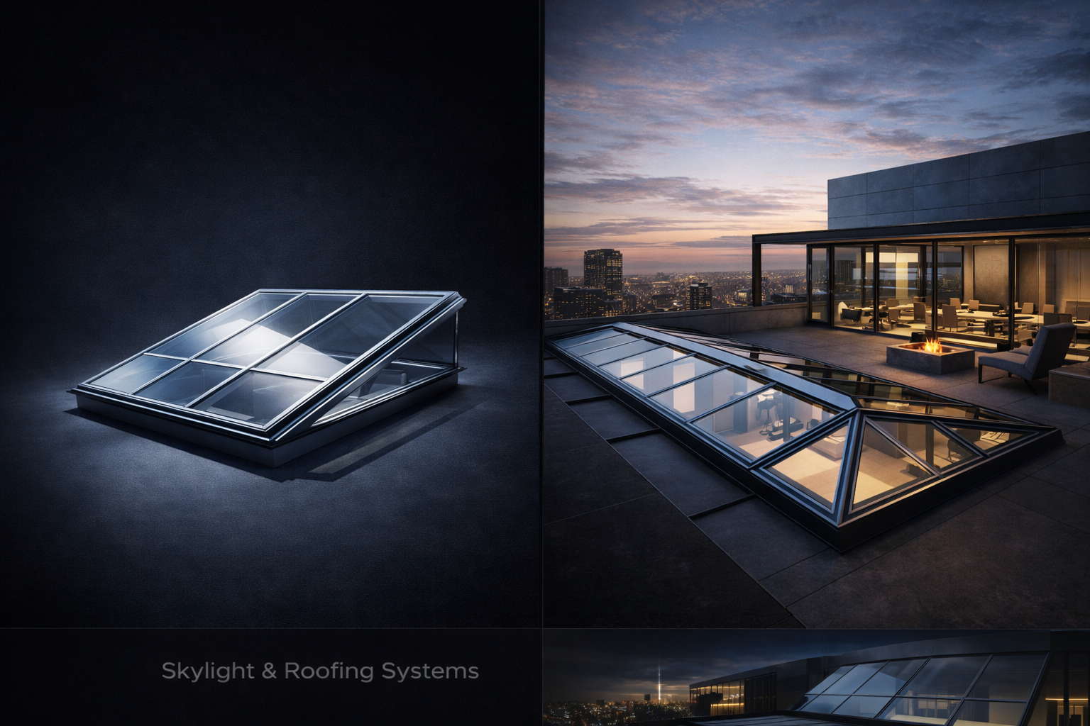 Skylight and roofing facade systems — overhead glazing with structural integrity
